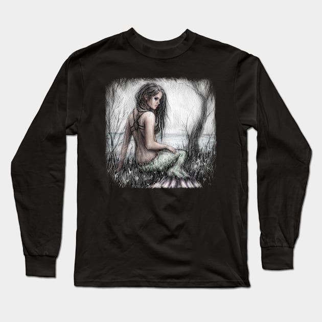 Mermaid's Rest Long Sleeve T-Shirt by justingedak